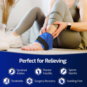Compresas de Gel Reutilizables Frías/Calientes para Aliviar el Dolor Muscular y las Moretones - Uso en Tobillos y Pies, Aptas para Microondas, a Prueba de Fugas, Duraderas - Product Image 4