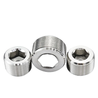 Raccord de tuyauterie hexagonal en acier inoxydable 304, filetage NPT 1 pouce, norme britannique et américaine, avec garantie de 3 ans
