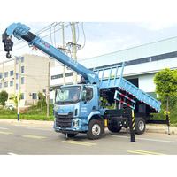 Grue montée sur camion avec flèche télescopique de 8 tonnes, prix camion Arabie Saoudite, carrosserie flexible, idéale pour le transport sur de courtes distances