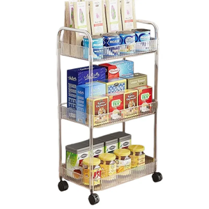 Scaffale in Plastica a Più Ripiani, Scaffalatura Autoportante per Cucina, Dispensa, Bagno, Soggiorno - Product Image 2