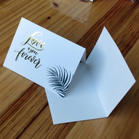 Toptan özel kabartmalı hediye tebrik kartpostal ve zarflar iş teşekkür ederim kartları