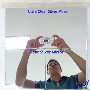 China Factory Clear Images <b>Silver</b> <b>Mirror</b> Sheet Surprising Price Home Decor Custom Wall Hangings Living Room Glass Material - Product Image 3