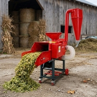Machine à hacher le maïs GenJet : broyeur de silage et de céréales avec collecteur cyclonique et châssis en acier à quatre roues