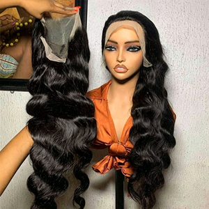 Perruques en cheveux naturels vietnamiens 13x4 Lace Front, ondulées lâches, densité 250%, longues coiffures Fumi pour femmes noires - Product Image 3