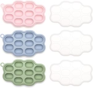 Silicone Eco-Friendly Ice Cream Maker <strong>Tray</strong> with Breast <strong>Milk</strong> Pop Feature for Homemade Baby Food - Product Image 1