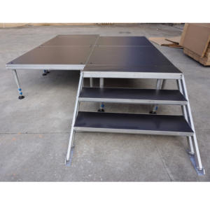 Escenario Móvil Exterior de Alta Calidad con Altura Ajustable, Fácil Montaje y Plataforma Antideslizante de Construcción de Aluminio - Product Image 1