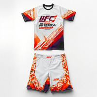 T-shirt et short d'entraînement unisexe Venom UFC High Spring à séchage rapide et respirant, avec logo avant, pour boxe, Muay Thai et arts martiaux