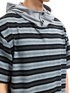 <span class=keywords><strong>Abbigliamento</strong></span> Maschile all'Ingrosso, T-Shirt con Cappuccio a Righe, Design alla Moda, <span class=keywords><strong>Abbigliamento</strong></span> Casual da Uomo di Tendenza, Fornitore <span class=keywords><strong>Online</strong></span> - Product Image 5