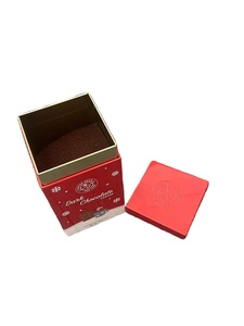 Fabbrica su <span class=keywords><strong>misura</strong></span> all'ingrosso promozionale di caffè quadrato in grani di latta con angolo retto scatola di latta di metallo per <span class=keywords><strong>biscotti</strong></span> - Product Image 6