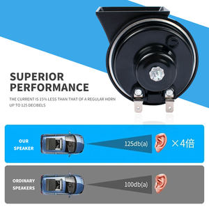 Bocina de aire para tren eléctrico, claxon de 300 DB con sonido intenso de caracol, 12V, gran oferta - Product Image 3