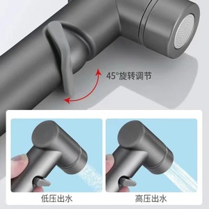 Pistolet de pulvérisation pour bidet haute pression en titane italien, robinet de toilette en cuivre - Product Image 4