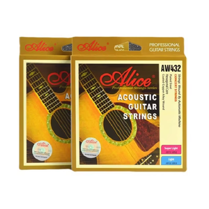 Alice AW432 cordes de guitare folk en bois antirouille ensemble de 6 accessoires de guitare à cordes - Product Image 2