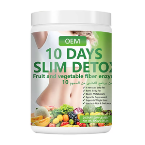 Batido Detox Adelgazante Personalizado de 10 Días, Suplemento Herbal con Alto Contenido de Fibra, Supresor del Apetito, Quemagrasas, Apoyo al Metabolismo, OEM - Product Image 1