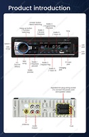 Mekede 1Din autoradio stéréo GPS Navigation écran HD lecteur MP5 BT Auto Radios magnétophone MP3