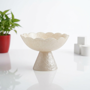 Elegante Frutero Moderno de Resina Hecho a Mano, Libre de BPA, Ecológico, de Primera Calidad, para Servir Ensaladas en Bodas - Product Image 1