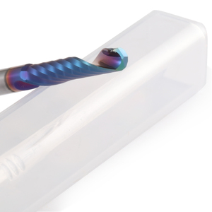 HOZLY-Fresa recubierta de nano-azul de corte de una sola flauta, fresas de extremo de carburo, brocas de enrutador en espiral 3A, herramientas CNC para acrílico - Product Image 5