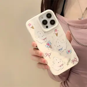 New Design No Minimum Cute Puppy White Wheat Mobile Phone Case For Phone 14 15