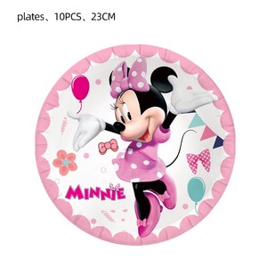 Kit de Décorations et Fournitures pour Fête d'<span class=keywords><strong>Anniversaire</strong></span> Rose <span class=keywords><strong>Minnie</strong></span> Mouse pour 10 Invités, Incluant Bannière Joyeux <span class=keywords><strong>Anniversaire</strong></span>, Nappe et Assiettes Jetables - Product Image 6
