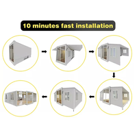 Maison conteneur extensible de 20 40 pieds à grain de bois de haute qualité avec 2 chambres à coucher et cuisine et salle de bain