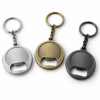 Porte-clés décapsuleur ovale multicolore personnalisé en métal avec logo, cadeau promotionnel en gros, fabricant OEM en vrac