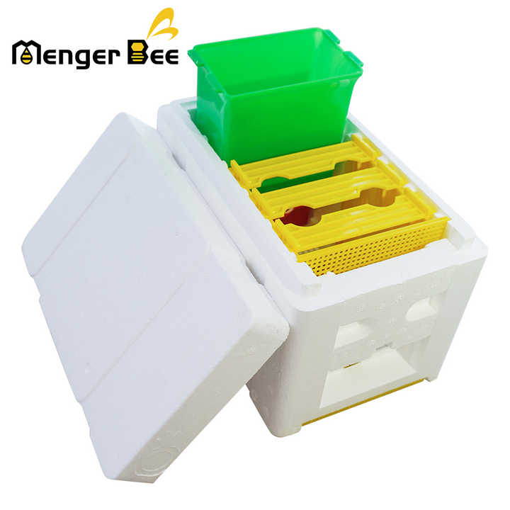 Mengerbee Newest Bee Mating Hive Box Mini Bee Hives Queen Plastic Bee Mating Box