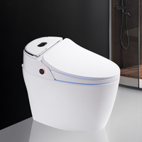 Toilette intelligente électrique chauffante à nettoyage automatique avec bidet intégré et abattant japonais