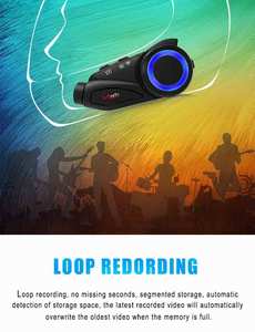 Casque d'intercom Bluetooth universel pour moto 6 Riders avec partage de <span class=keywords><strong>musique</strong></span> et suppression du bruit - Product Image 4