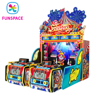FUNSPACE Machine de jeu d'arcade de tir sur cible à monnayeur pour 4 personnes, usage intérieur, avec garantie anglaise d'un an