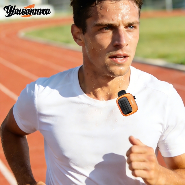 Yousonnra Portable Clip-on Blue tooth Speaker Wireless Wearable Mini IP69 Waterproof Speaker with Sync Up For Daily Use