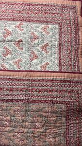 Algodón puro Rajasthani bloque impreso hecho a mano lujo cómodo Kantha edredón indio bohemio ropa de cama colcha de algodón Manta - Product Image 4