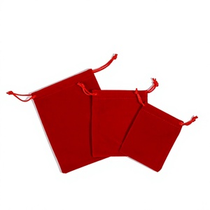 Sac à poussière en velours de luxe avec cordon de serrage, logo personnalisé imprimé, pochette de rangement en flanelle douce, housse de protection pour accessoires de sac à main - Product Image 4