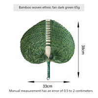 Ventilateur de refroidissement d'art ethnique d'été en bambou fait à la main bon