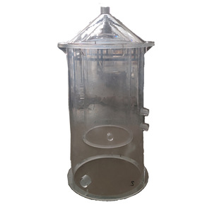 Réservoir d'eau conique en acrylique transparent pour instrument expérimental avec bride de précision - Product Image 5