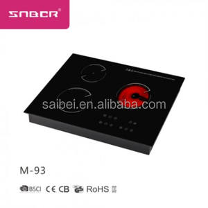 Zhongshan-estufa de inducción híbrida <span class=keywords><strong>mixta</strong></span> e infrarroja, cocina de cerámica combinada con tres zonas de cocina - Product Image 3