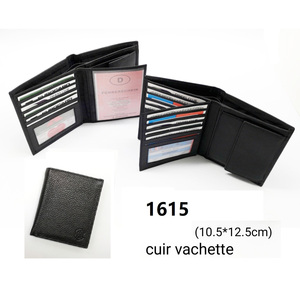 Portefeuille en cuir véritable 1615, portefeuille en cuir sophistiqué de qualité supérieure pour les affaires et l'usage quotidien - Product Image 1