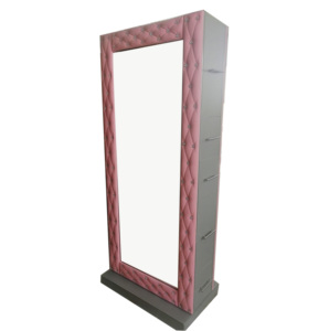 LISTO PARA ENVIAR Muebles de barbería rosa y plateada Escuela Hotel Apartamento Peluquería Equipo de salón de belleza - Product Image 1