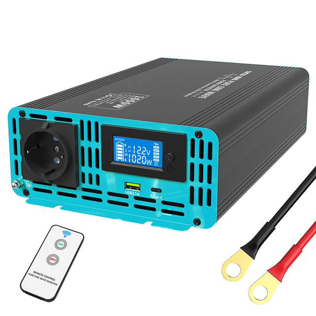Hot Sale 1000W 1500W 2000W 3000W 4000W DC 12V 24V Ac 220V Converter Ac Outlet Pure Sine Wave Power Inverter