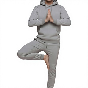Custom <b>Mens</b> <b>Slim</b> <b>Fit</b> Fleece Maroon Hoodie Tracksuit Set Blank Pullover Hooded Sweatshirt and <b>Jogger</b> Pants Two Piece Sweatsuit - Product Image 2