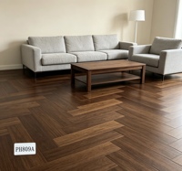 Plancher en bois HDF moderne à système de clic, taille personnalisable 8-12 mm, qualité AC4, imperméable, écologique, accepte le service OEM et l'étiquetage privé