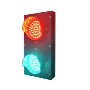Petit feu de signalisation routière à LED, tube lumineux 100 mm, indice de protection IP65, 12 V, construction métallique - Product Image 1