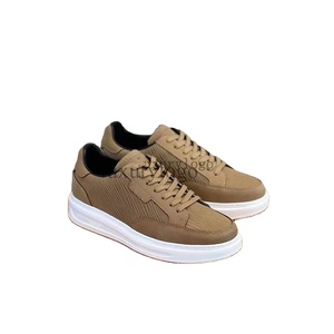 Zapatillas Deportivas Grises para Hombre con Logotipo Personalizado, Inspiradas en el Baloncesto |   Entresuela de malla, parte superior de EVA, cuero genuino, peso ligero, para todas las estaciones - Product Image 1