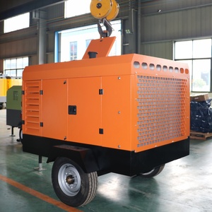 Compresseur d'air industriel mobile diesel à vis <span class=keywords><strong>de</strong></span> 10 bars, 353 CFM, 88 kW pour l'exploitation minière - Product Image 2