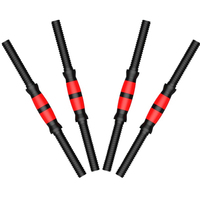 Barres d'haltères réglables Barres d'haltères filetées Barres de poignée d'haltères pour haltérophilie Home Gym Fitness Exercice
