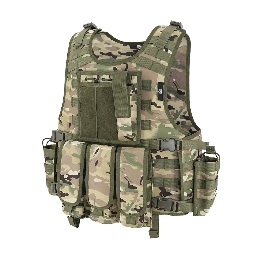 KMS Wholesale Custom Adjustable Security Protective Camouflage Anti Stab Vest Multicam Tactical Vest