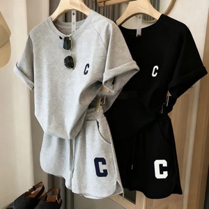 Conjunto de 2 Piezas para Mujer, Verano 2026, Shorts Deportivos Holgados, Estilo Casual para Estudiantes, Ropa Moderna al por Mayor - Product Image 5