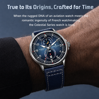 Montre automatique pour homme MTJ-5204, montre mécanique à bracelet en cuir, 46 mm, Automatikuhr, résistante à l'eau 3 BAR