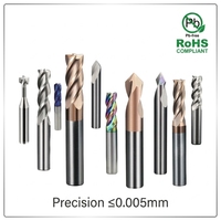 Fraise à queue de précision CHENGZHEN HRC55 à 4 cannelures, tolérance de 0,005 mm, revêtement AlTiN, outil CNC certifié RoHS