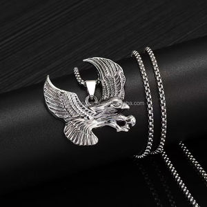 Parti iyilik Punk Hip Hop üçgen mızrak başkanı kolye melek kanat kartal ejderha takı ok kolye kolye - Product Image 5