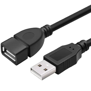 Câble d'extension <span class=keywords><strong>USB</strong></span> noir mâle vers <span class=keywords><strong>femelle</strong></span> de 1,5 m, adaptateur de données M/F, câble d'imprimante <span class=keywords><strong>USB</strong></span>, prix d'usine - Product Image 3