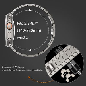 Nuovo cinturino <span class=keywords><strong>apple</strong></span> <span class=keywords><strong>Watch</strong></span> ultra titanio 49MM ,<span class=keywords><strong>apple</strong></span> <span class=keywords><strong>Watch</strong></span> ultra titanio cinturino di ricambio per IWatch serie <span class=keywords><strong>8</strong></span> - Product Image 4